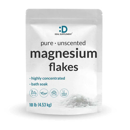 Deal Supplement Unscented Magnesium Flakes, 10lbs