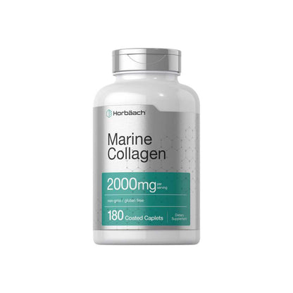 Horbäach Marine Collagen Peptides 2000mg per Serving | 180 Caplets