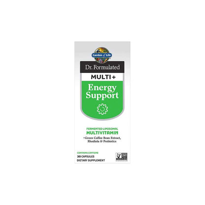 Garden of Life Dr. Formulated Multi Plus Energy Support 30ct Capsules