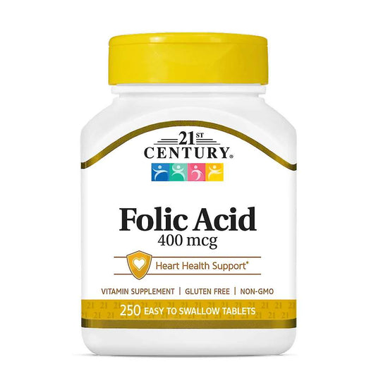 21st Century Folic Acid 400 Mcg 250 Tabs