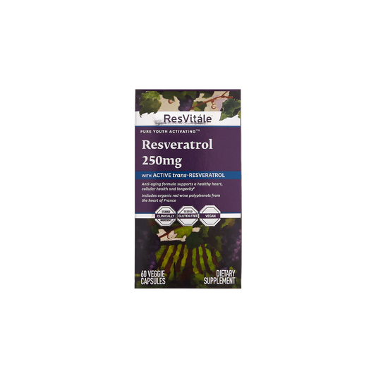 Resveratrol 250MG - 60capsules By ResVitale