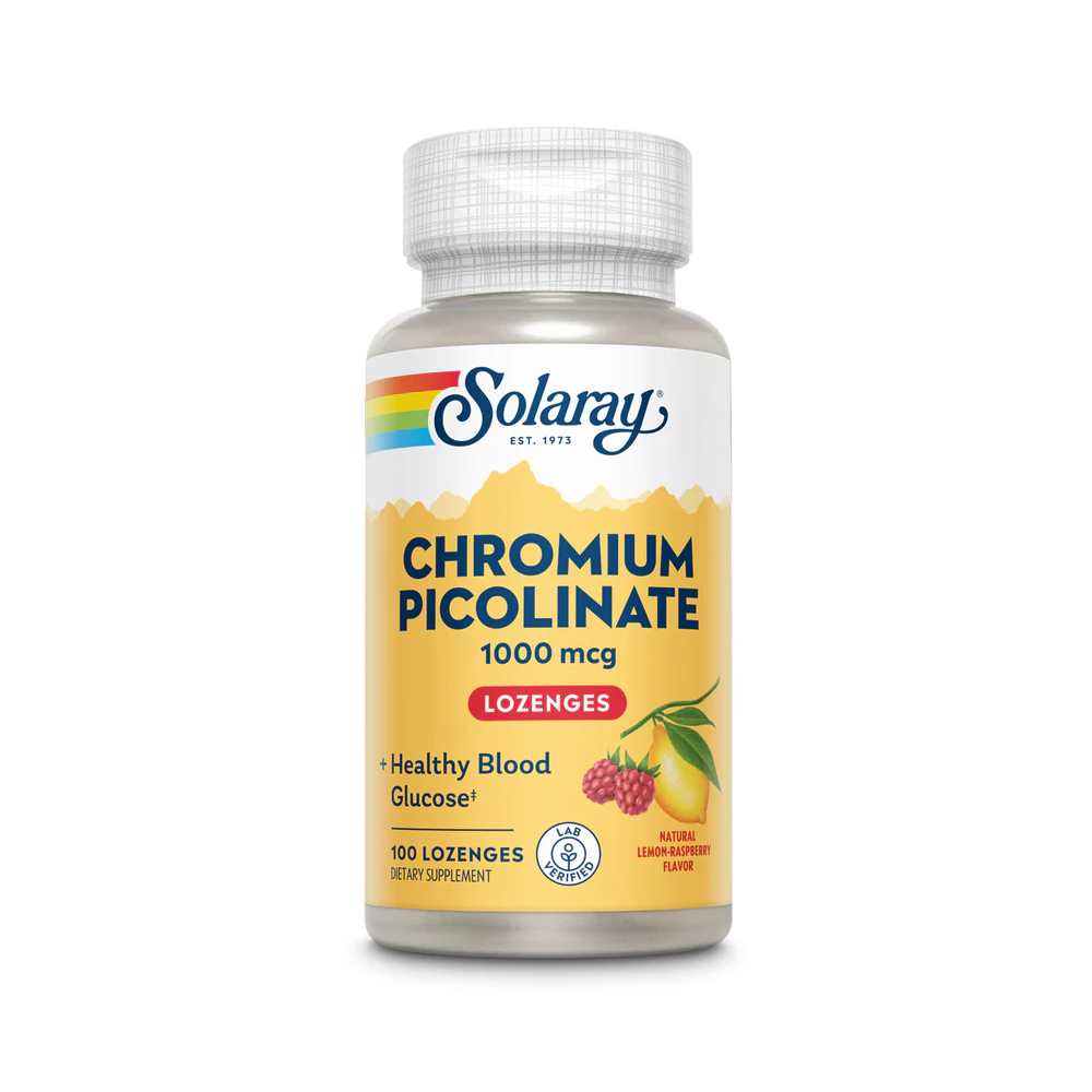 Solaray Chromium Picolinate 1000mcg 100 Lozenges