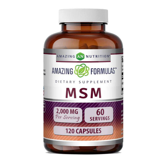 Amazing Formulas Msm (methylsulfonylmethane) 2000 Mg per Serving 120 Capsules