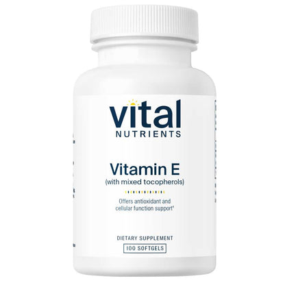 Vital Nutrients Vitamin E 400 (with Mixed Tocopherols) 100 Softgels