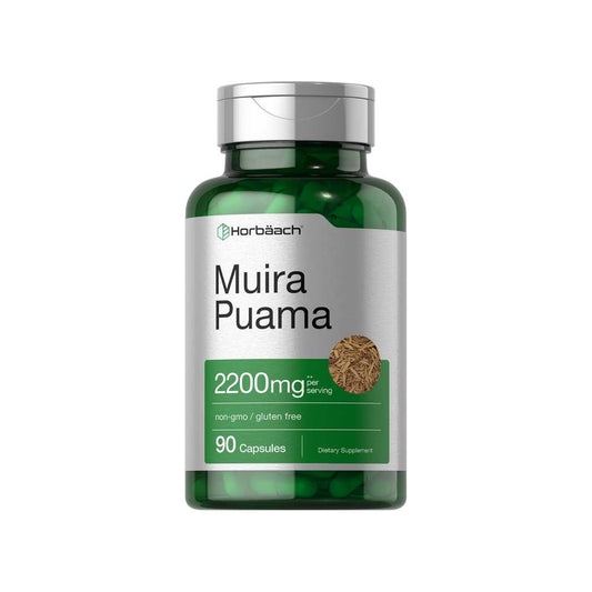 Horbäach Muira Puama 2200mg per Serving | 90 Capsules