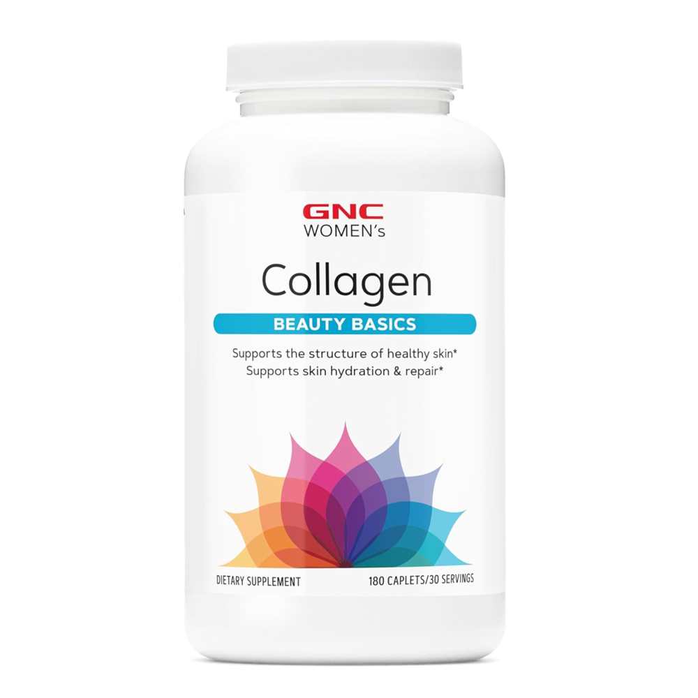Gnc Women’s Collagen Supplement – 180 Caplets | Beauty Basics for Skin Repair & Hydration