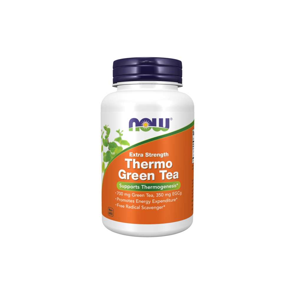Now Foods Extra Strength Thermo Green Tea 700 Mg – Fat Burner & Energy Support – 90 Capsules