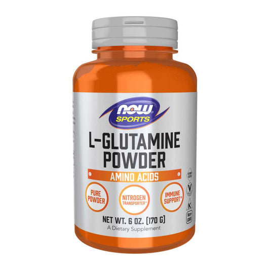 Now Sports L-Glutamine Powder – Pure Free-Form Amino Acid  170g