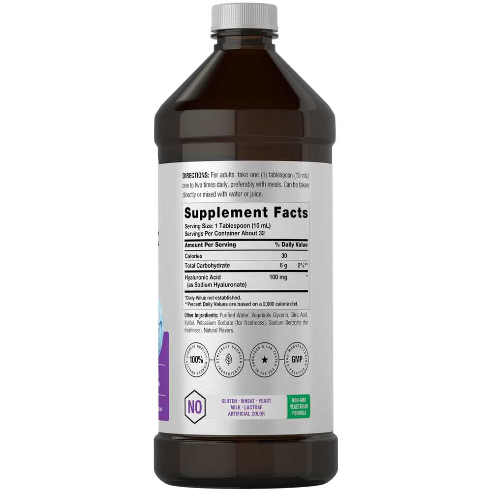 Horbäach Hyaluronic Acid 100mg | 16oz Liquid