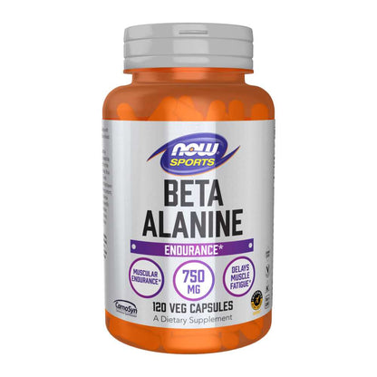 Now Sports Beta-Alanine 750 Mg – Endurance & Muscle Buffering Support – 120 Veg Capsules