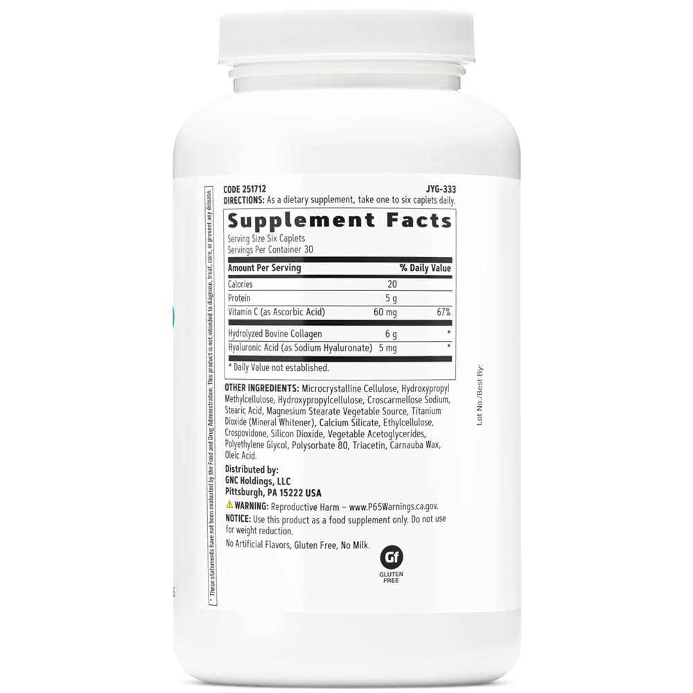 Gnc Women’s Collagen Supplement – 180 Caplets | Beauty Basics for Skin Repair & Hydration