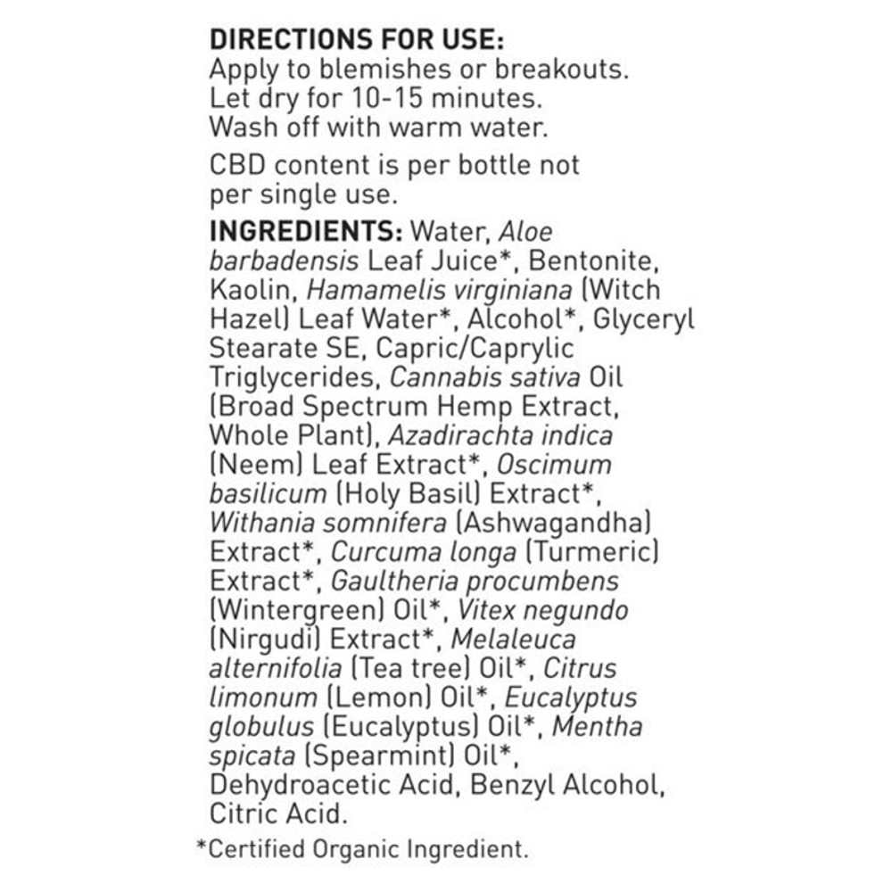 Garden of Life Dr. Formulated Cbd Blemish Spot Mask Cream - 0.5 Oz