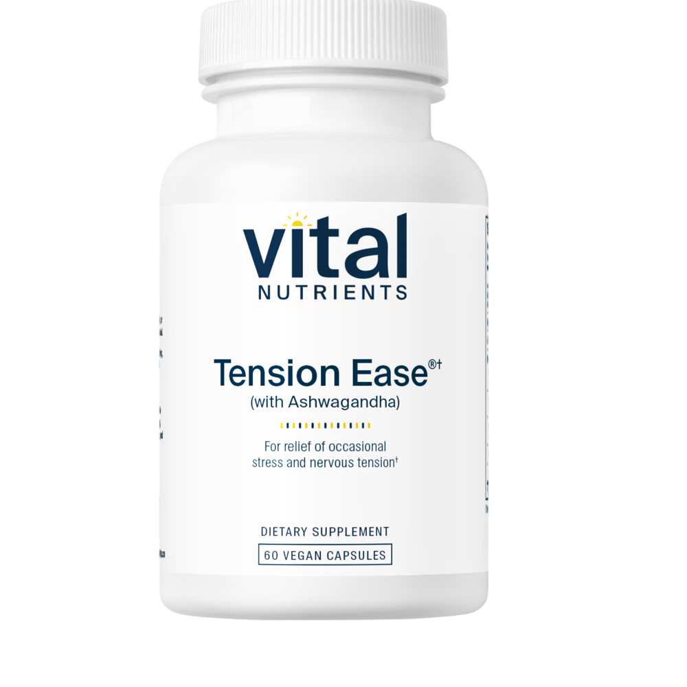 Vital Nutrients Tension Ease with Ashwagandha 60 Caps