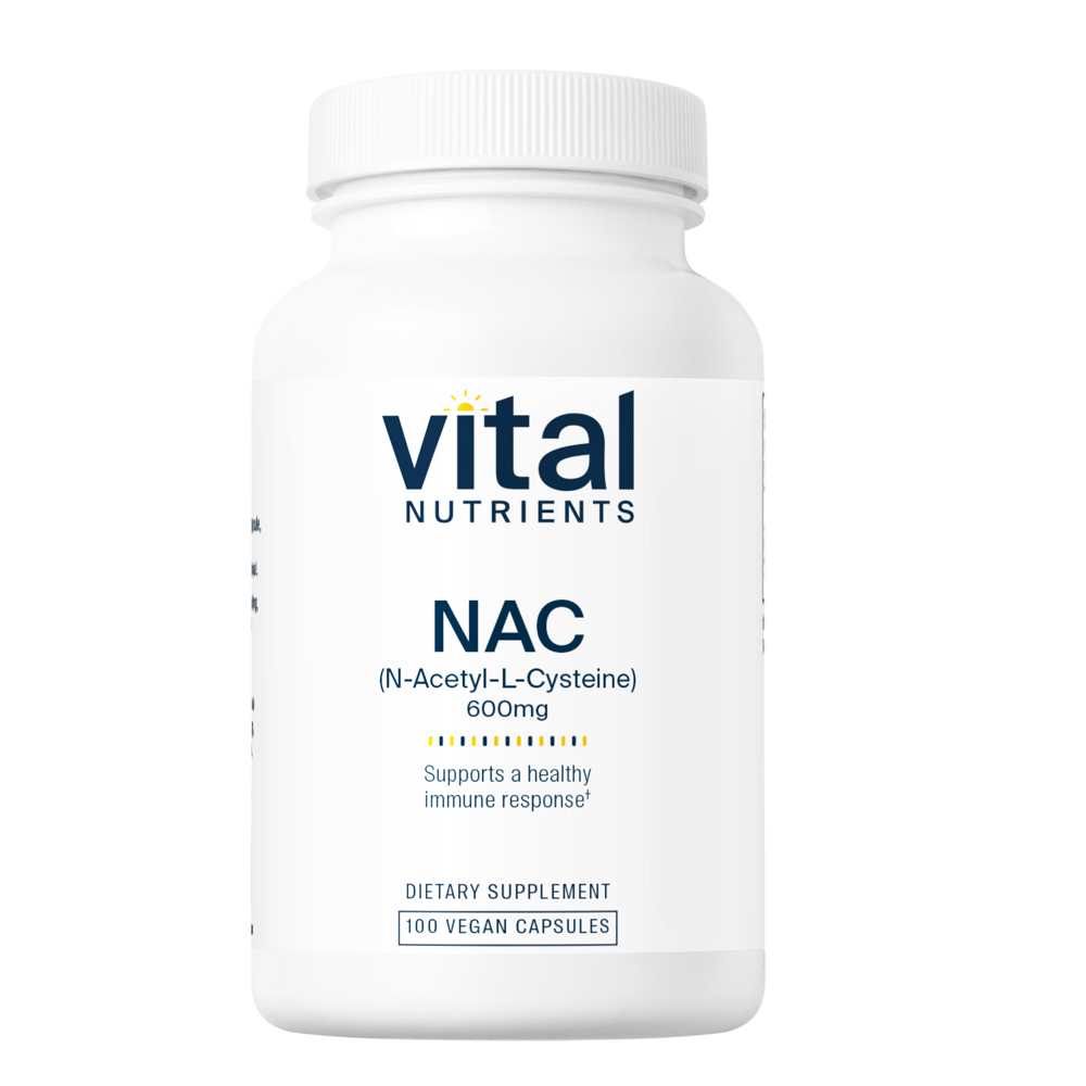 Vital Nutrients Nac (n-Acetyl Cysteine) 600mg 100 Caps
