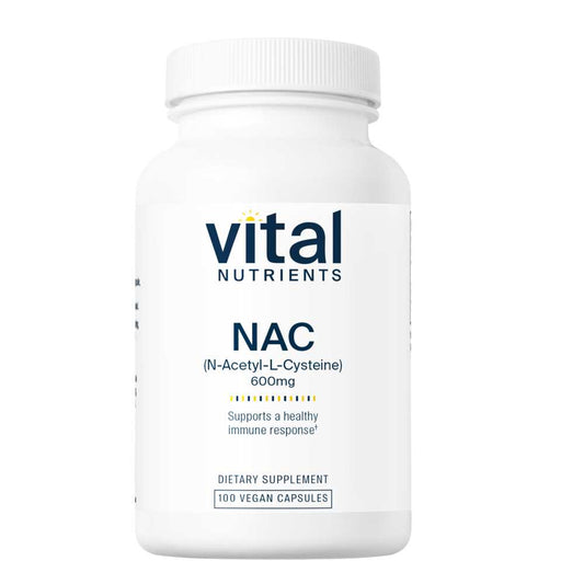 Vital Nutrients Nac (n-Acetyl Cysteine) 600mg 100 Caps