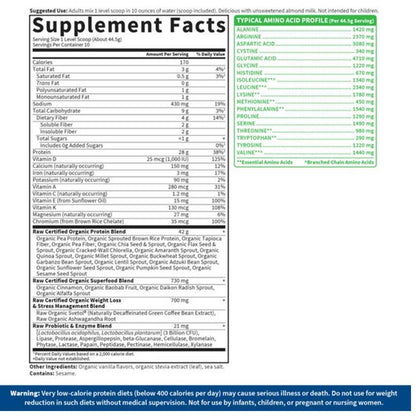 Garden of Life Raw Organic Fit Protein Original Powder 445g