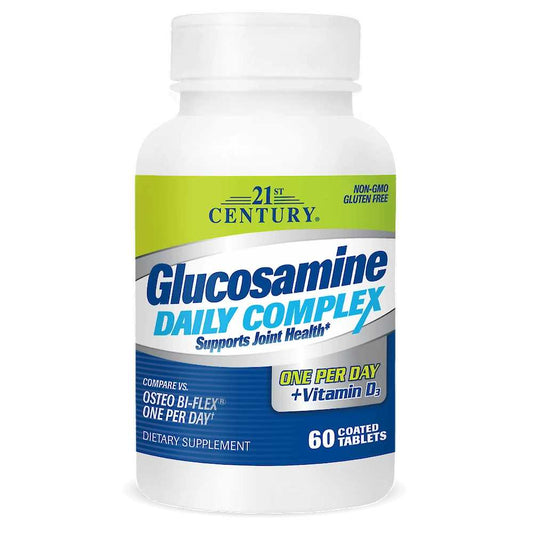 21st Century Glucosamine Daily Complex + Vitamin D3 60 Tabs