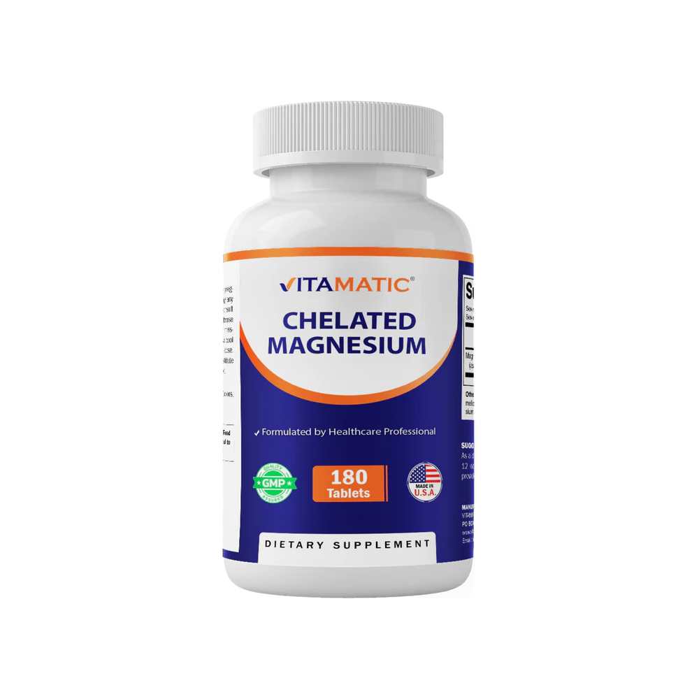 Vitamatic Chelated Magnesium 300mg - 180 Tablets