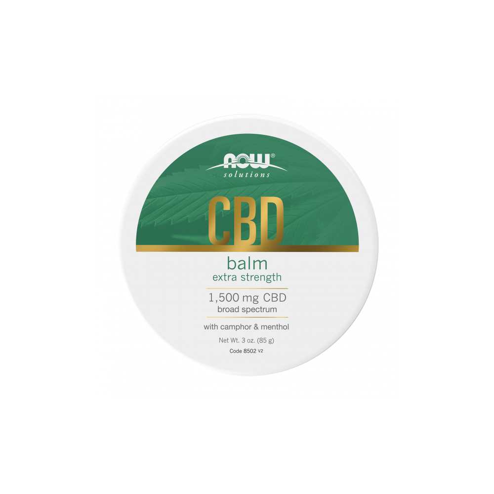 Now Foods Cbd Balm Extra Strength – 1,500 Mg Broad Spectrum Cbd – with Camphor & Menthol – 3 Oz. (85 G)