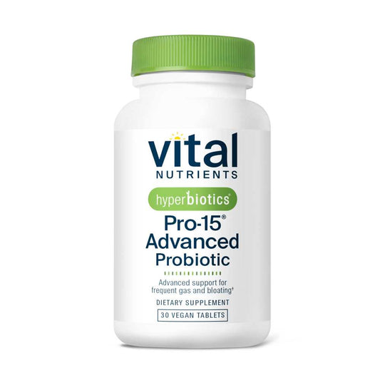 Vital Nutrients Hyperbiotics Pro-15® Advanced Probiotic 30 Tabs