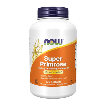 Now Foods Super Primrose 1300mg – Evening Primrose Oil for Women’s Health – 60 Softgels