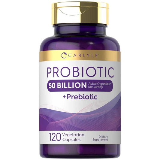 Carlyle Nutritionals Prebiotic & Probiotic 50 Billion CFU per serving | 120 Capsules