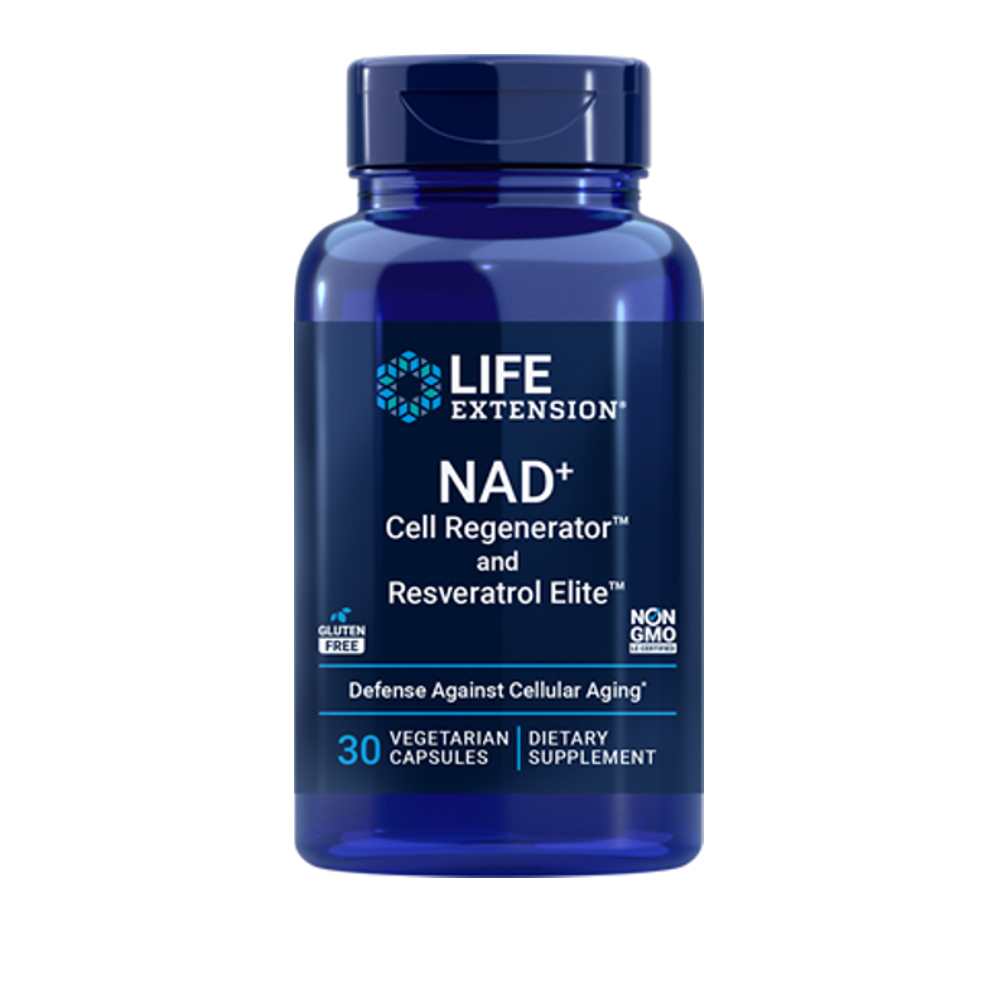 Life Extension NAD+ Cell Regenerator™ and Resveratrol Elite™ 30 vegetarian capsules