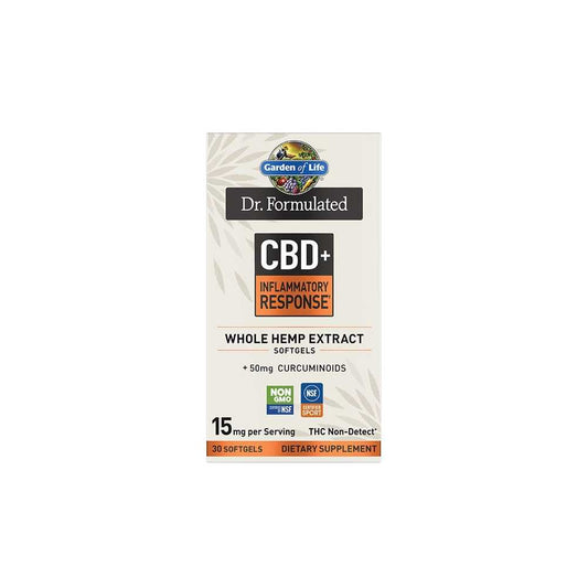 Garden of Life Dr. Formulated Cbd+ Inflammatory Response†30 Softgels