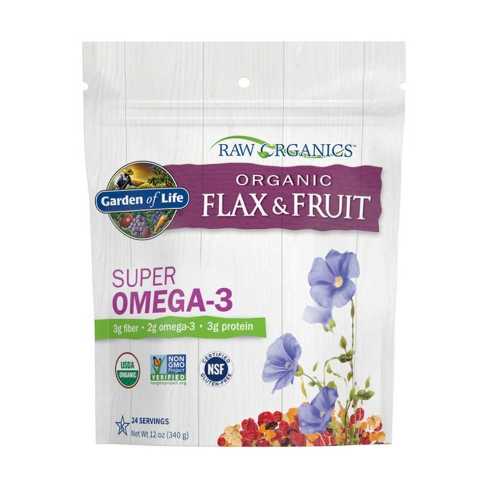 Garden of Life Raw Organics Organic Golden Flaxseed + Organic Antioxidant Fruit 12oz (340g) Seeds