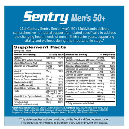 21st Century Sentry Senior Men's 50+ 100 Tabs