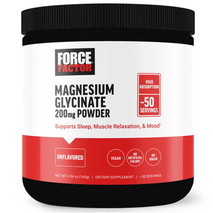 Force Factor Magnesium Glycinate Powder – 140g (50 Servings)