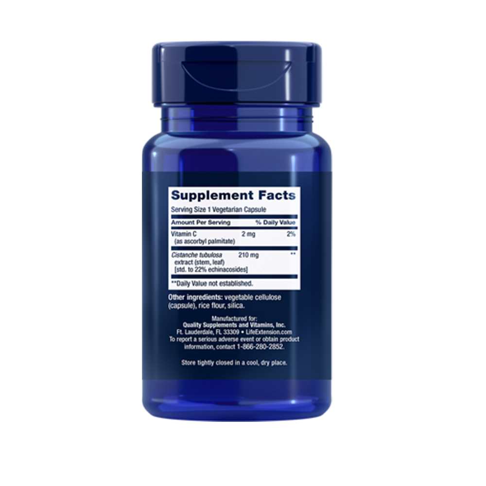 Life Extension Standardized Cistanche 30 Vegetarian Capsules
