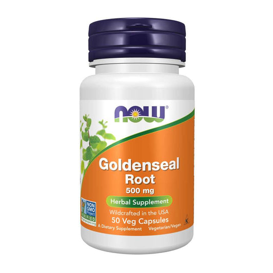 Now Foods Goldenseal Root 500 Mg – Wildcrafted Herbal Immune Support – Non-Gmo – 50 Veg Capsules