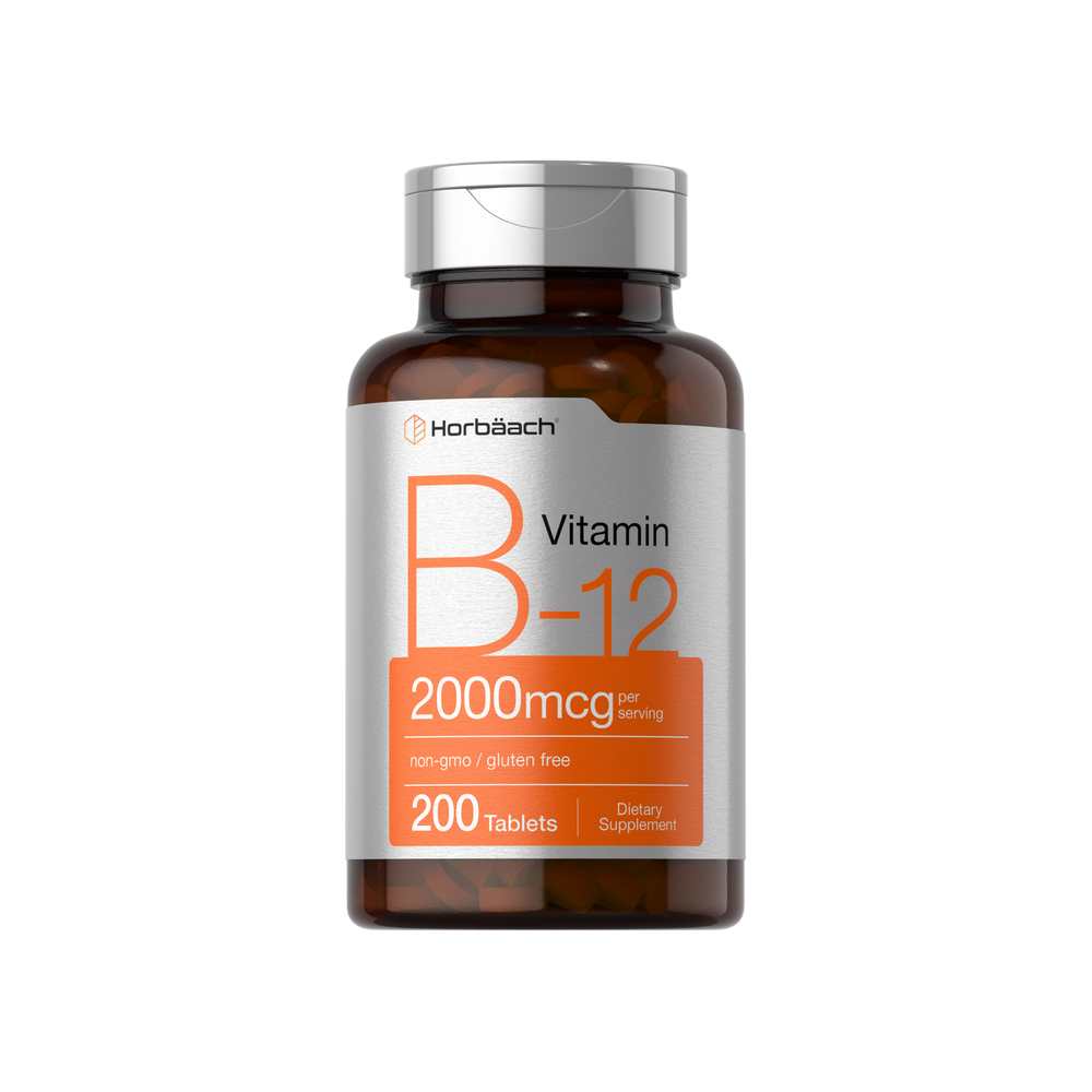 Horbäach Vitamin B-12 2000mcg per Serving | 200 Tablets