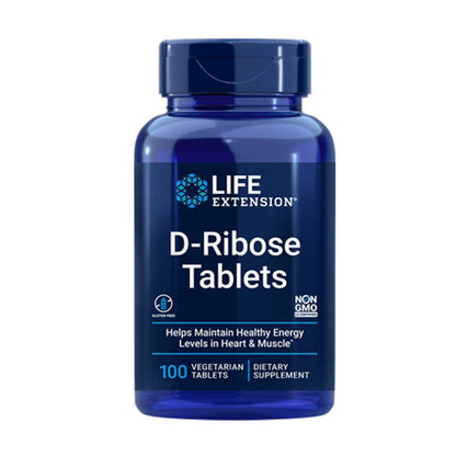 Life Extension D-Ribose Tablets – 100 Vegetarian Tablets