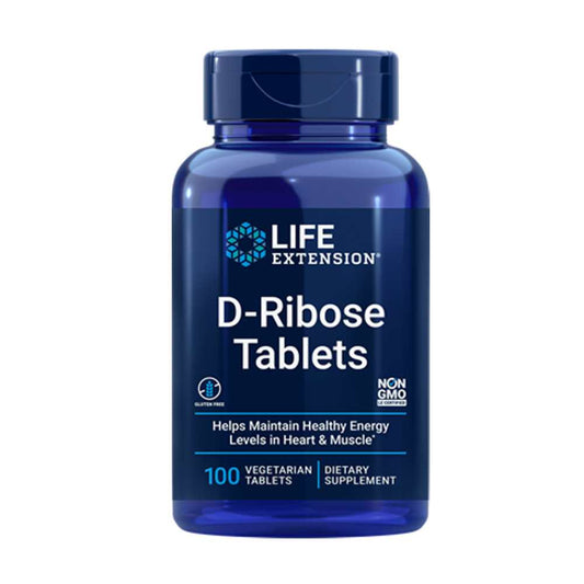 Life Extension D-Ribose Tablets – 100 Vegetarian Tablets