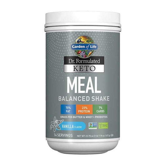 Garden of Life Dr. Formulated Keto Meal Balanced Shake Vanilla 672g Powder