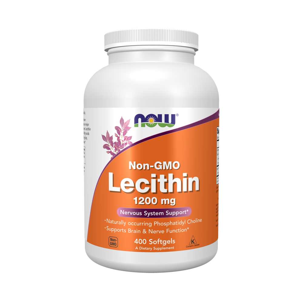 Now Foods Non-Gmo Lecithin – 1200mg Brain & Nerve Function Supplement | 100 Softgels