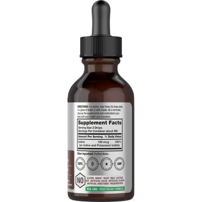 Horbäach Iodine Drops 150mcg | 2oz Liquid