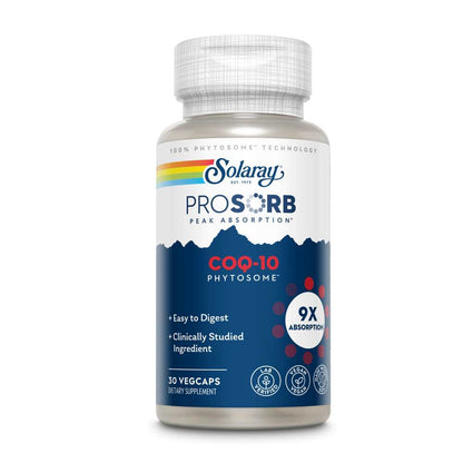 Solaray Pro Sorb Co Q10 9x 200mg 30 Caps