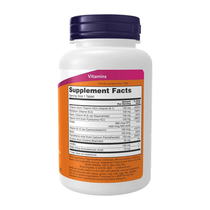 Now Foods Sustained Release B-100 – Energy & Nerve Support – 100 Tablets