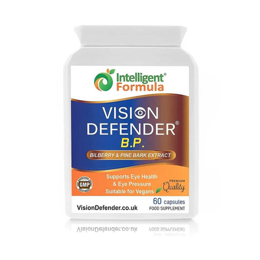 Intelligent Formula Vision Defender B.P. – Bilberry & Pine Bark Extract – Eye Health & Pressure Support – 60 Capsules