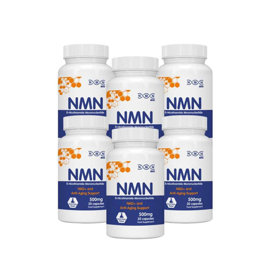 Nmn Bio-Nicotinamide Mononucleotide 500mg - Nad+ and Anti-Aging Support - 30 Capsules