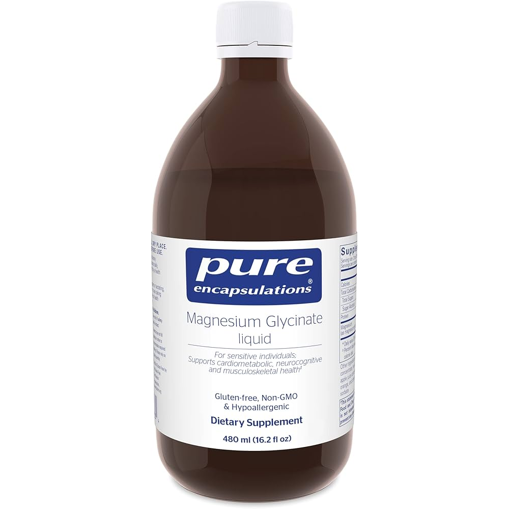 Pure Encapsulations Magnesium Glycinate Liquid - Supports Cardiovascular Health