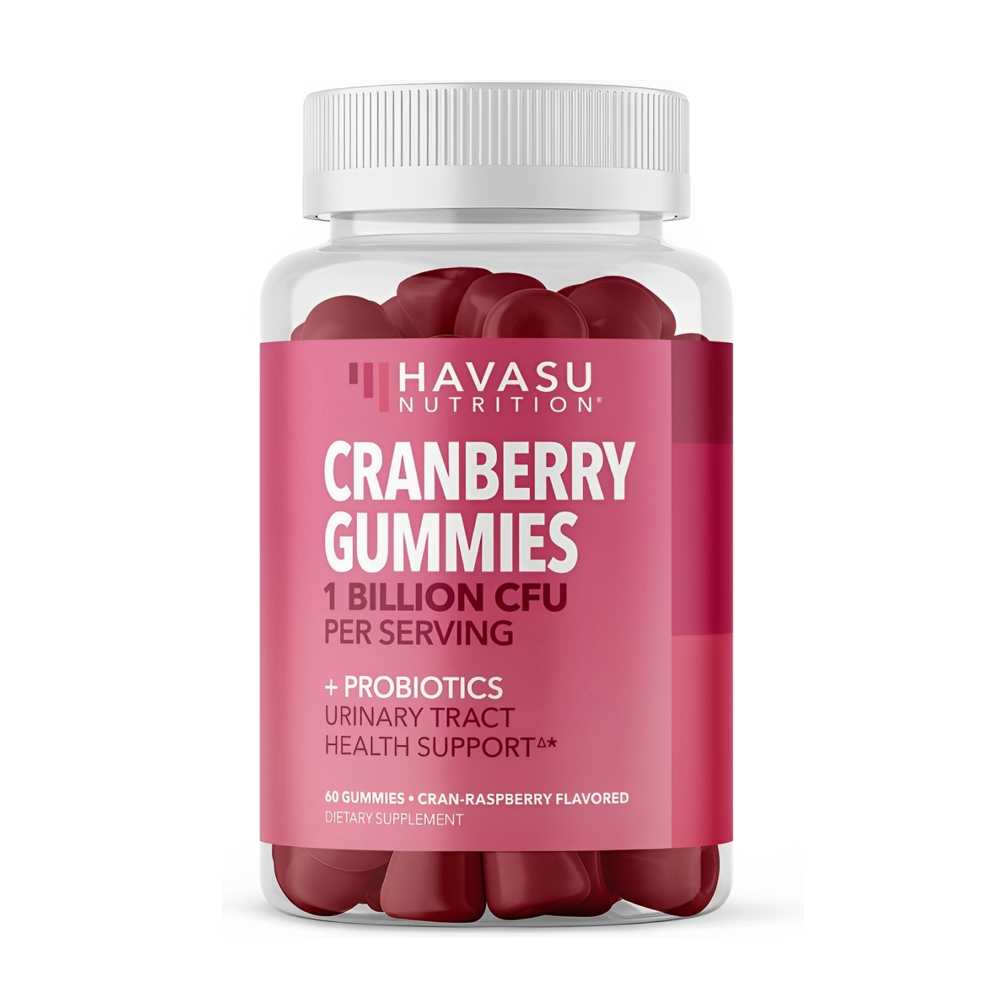 Havasu Nutrition Cranberry Gummies with Probiotics – 1 Billion Cfu, Urinary Tract Health Support, 60 Gummies