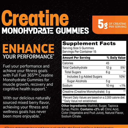 21st Century Full Fuel™ 365 Creatine Monohydrate 5 G 75 Gummies