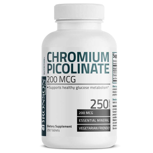 Bronson Vitamins Chromium Picolinate - 200 Mcg 250 Tabs