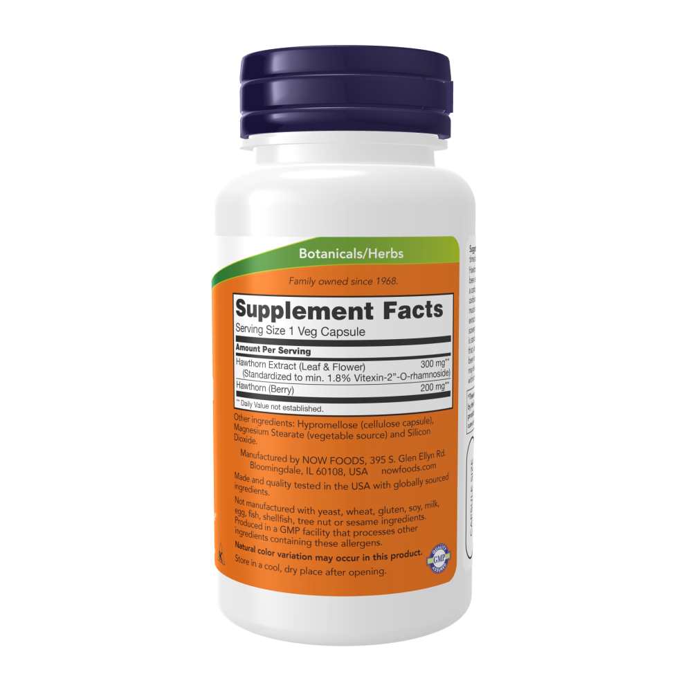 Now Foods Hawthorn Extract 300 Mg – Cardiovascular Support – 90 Veg Capsules