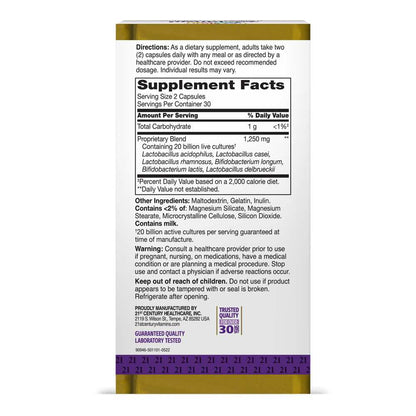 21st Century Advanced Probiotic Ultra Potency 60 Caps