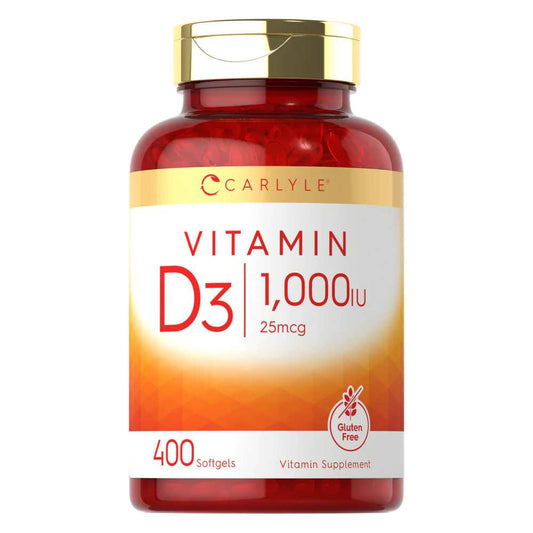 Carlyle Nutritionals Vitamin D-3 1000IU | 400 Softgels